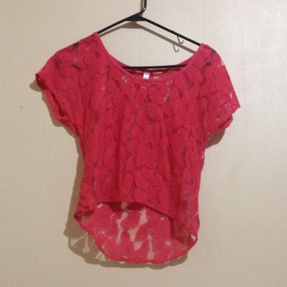 Pink crop top