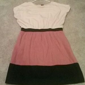 Pink and Black Dress