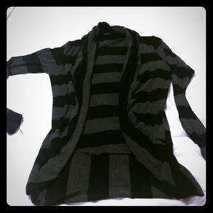 Black and Gray cardigan/shrug