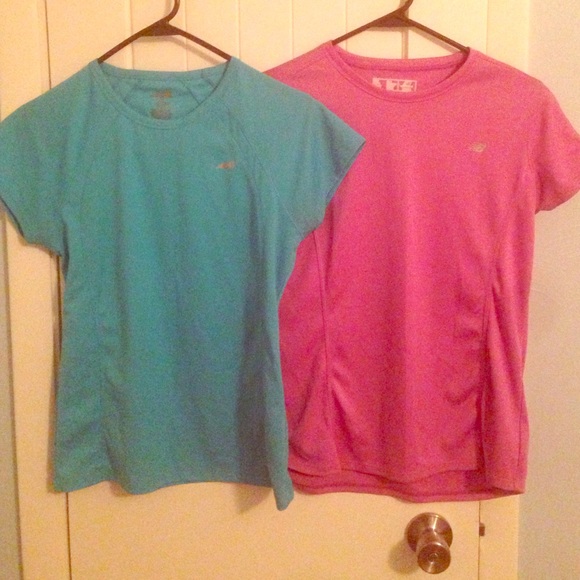 SOLD Bundle of 2 Short Sleeve Work Out Shirts - Picture 1 of 3