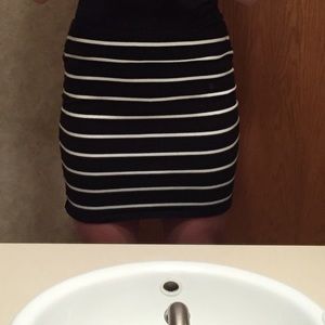Striped Fitted Skirt