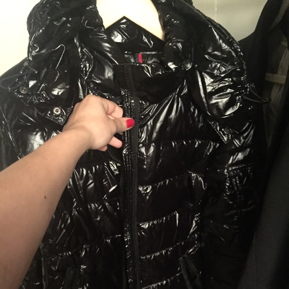 Authentic women's black Moncler jacket.