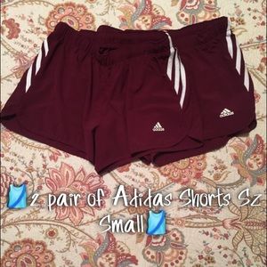 💖REDUCED💖 🎽2 pair of Adidas Shorts Sz Small🎽