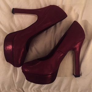 Aldo Migliorisi Platform Pump - burgundy
