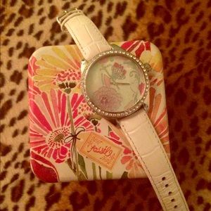 Fossil women's floral dial watch