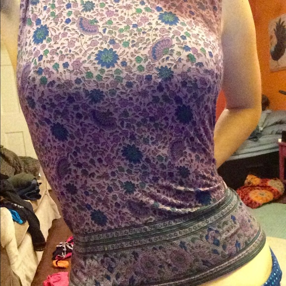 Purple floral tank! NWOT.