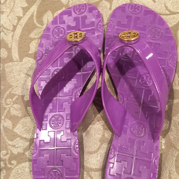 Tory Butch jelly flip flops