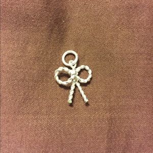 silver twisted ribbon charm!