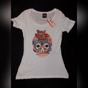 Sugar Skull Harley Davidson NWT