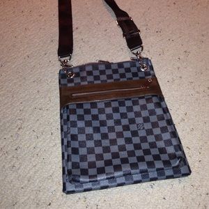 Checkered crossbody bag