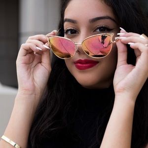 Gold Cat Eye Sunglasses