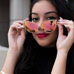 Gold Cat Eye Sunglasses
