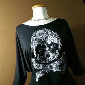 Rose Skull & Bones