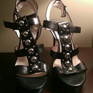 MK Studded Black Heels