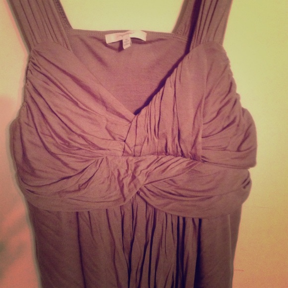 100% Rayon taupe tank top