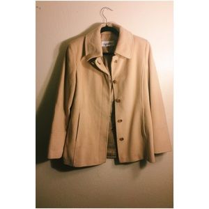 Faux Camel Peacoat