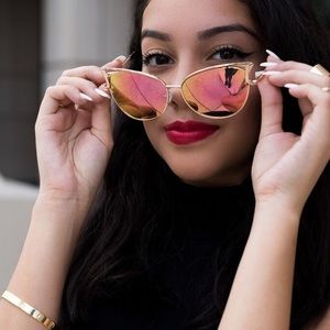 Gold Cat Eye Sunglasses