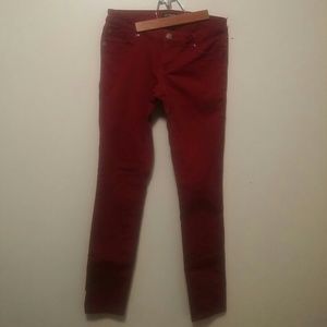 Express red skinny jean