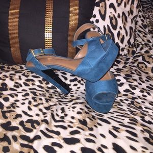 Teal Platform Heels