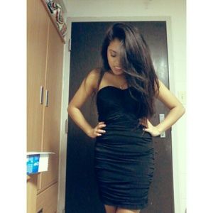 Strapless back dress