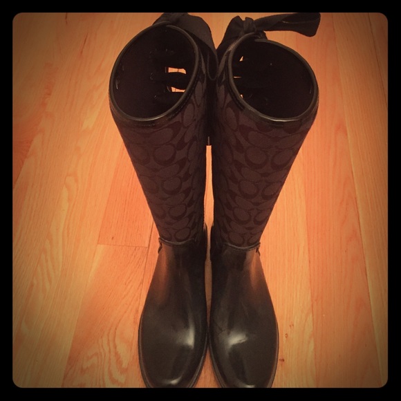 Coach rain boots