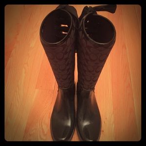 Coach rain boots