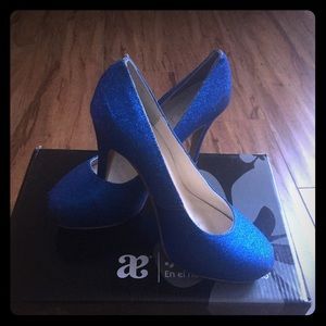 beautiful blue heels only once the use