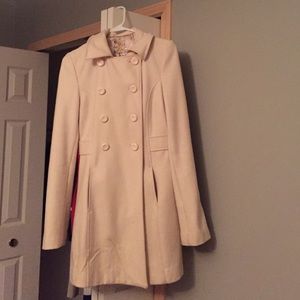 Cream pea coat