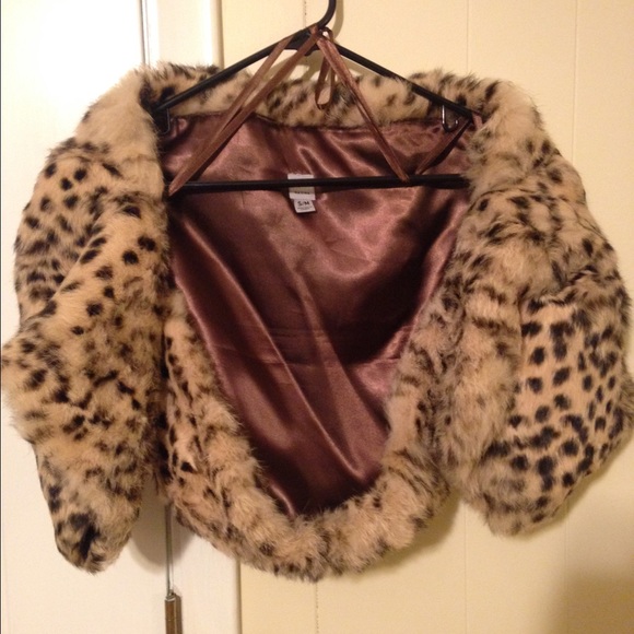 Rabbit fur shrug