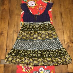 Beautiful folksy Free People dress size 6