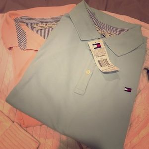 Set of 2 Tommy Hilfiger Short Sleeved Cotton Polos