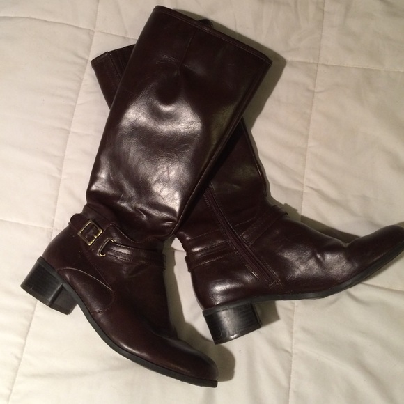 Tall brown boots