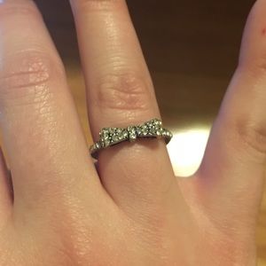 Rhinestone bowtie American Eagle ring