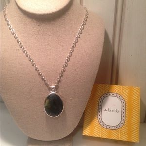 Stella&dot Sanibel Reversible Pendant ( silver)