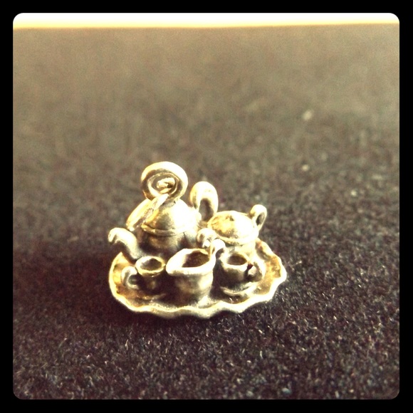 925 SS Teapot, kettle, creamer, sugar tray, cup