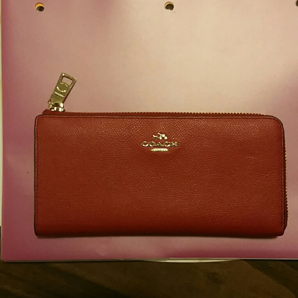 Red Coach Wallet