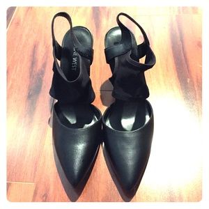 Nine West black heels, 6.5M