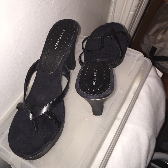 Black  open toe shoes