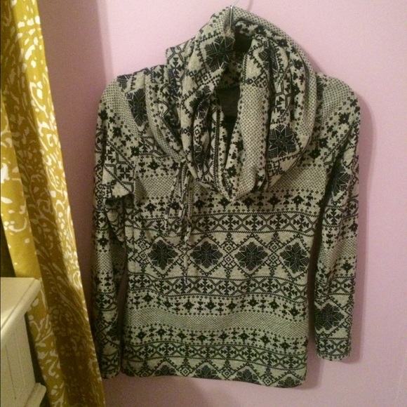 Seasonal cowl neck sweater