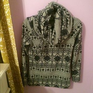 Seasonal cowl neck sweater