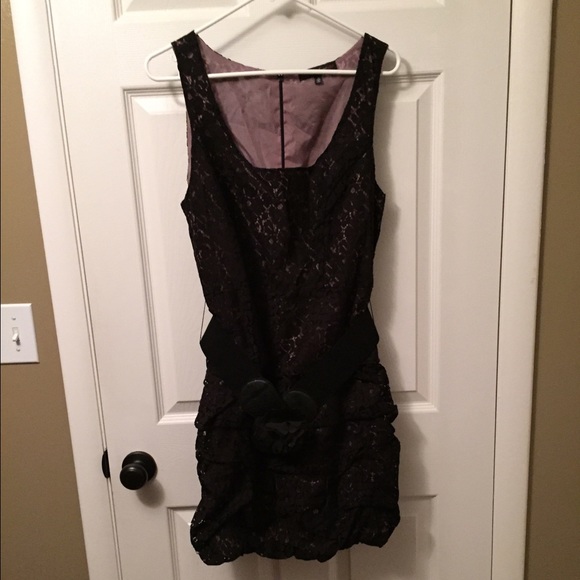 Lacey ruffle dress
