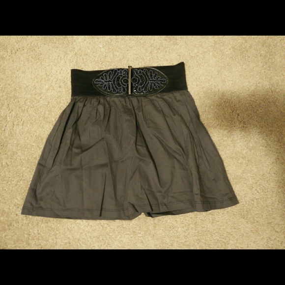 Charcoal Gray Skater Skirt - Picture 1 of 1