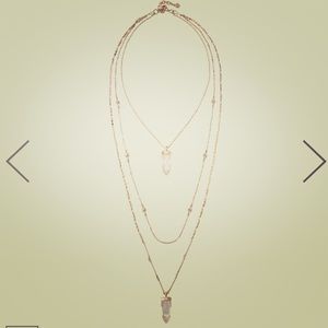 Gold Stella and Dot Aria necklace set
