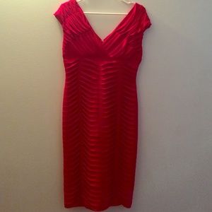 Red formal dress