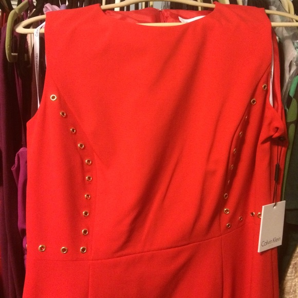 Calvin Klein Eyelet Shift Dress size 12