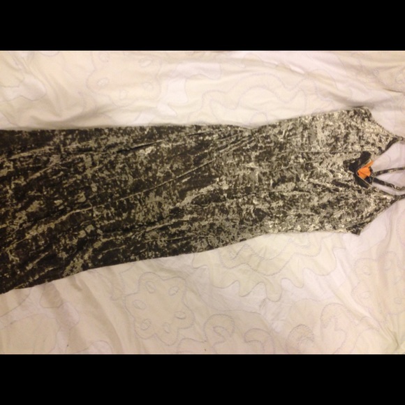 Urban outfitters green velvet maxi