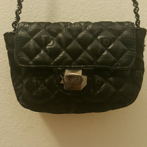 University of Pink Mini Black Purse