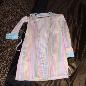 Colorful shirt dress size L