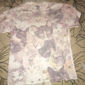 Cat Print Tshirt