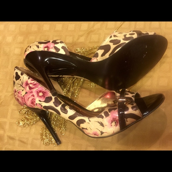 Animal print and floral heels.